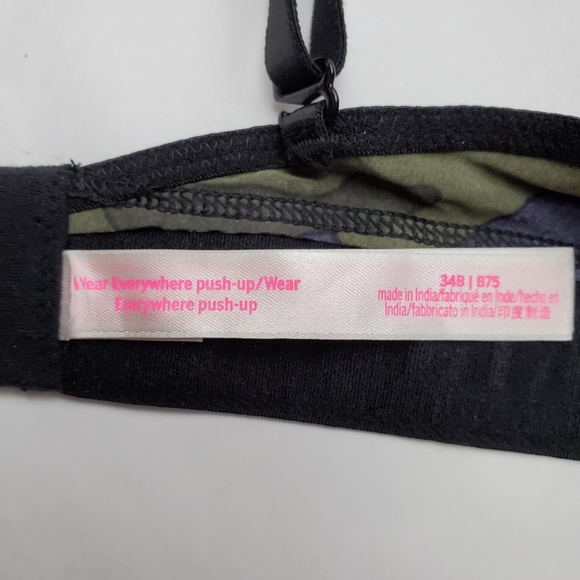 PINK Victoria's Secret Sexy Classic Camouflage Wear Everywhere Bra 34B - Picture 5 of 5